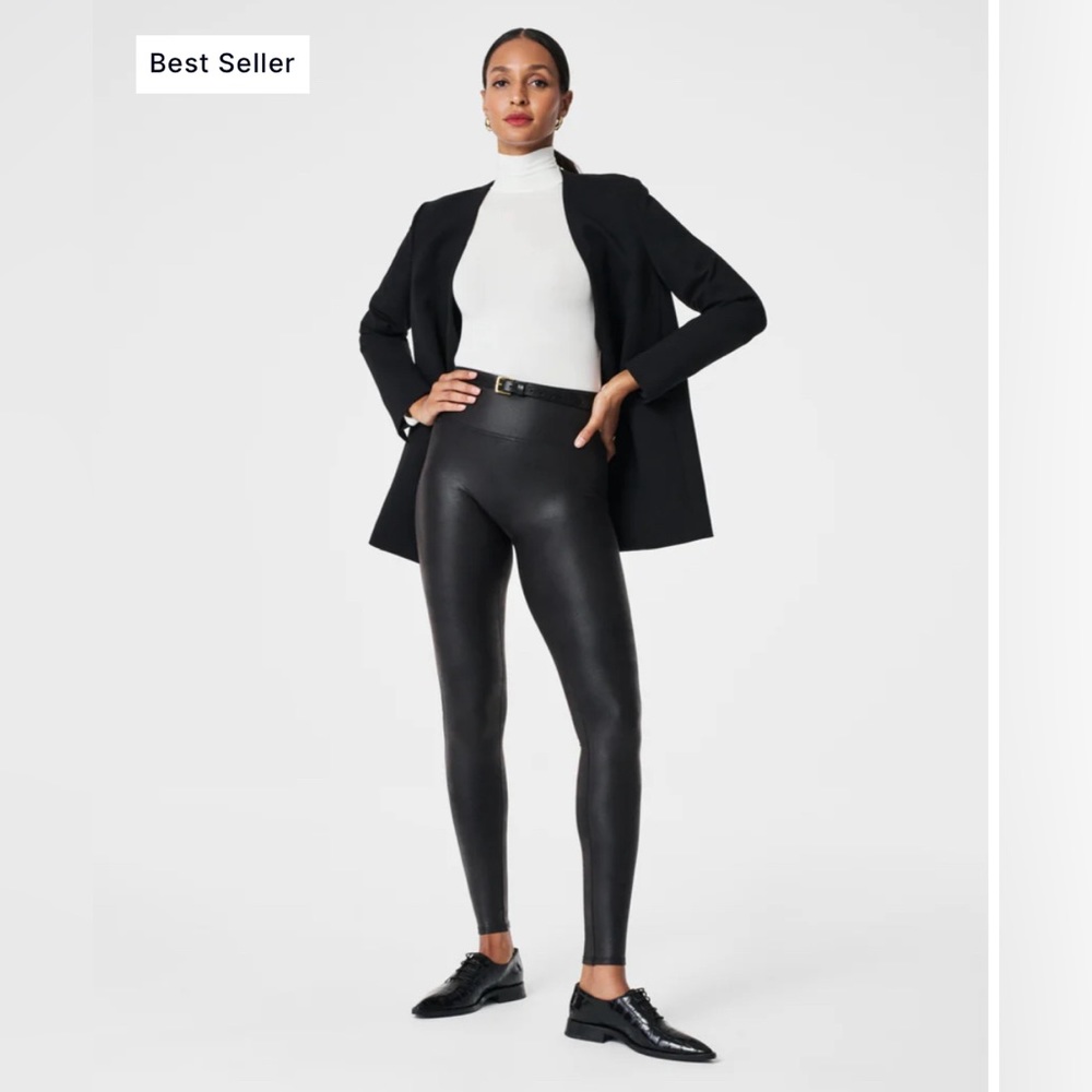 Faux Leather Leggings- Spanx